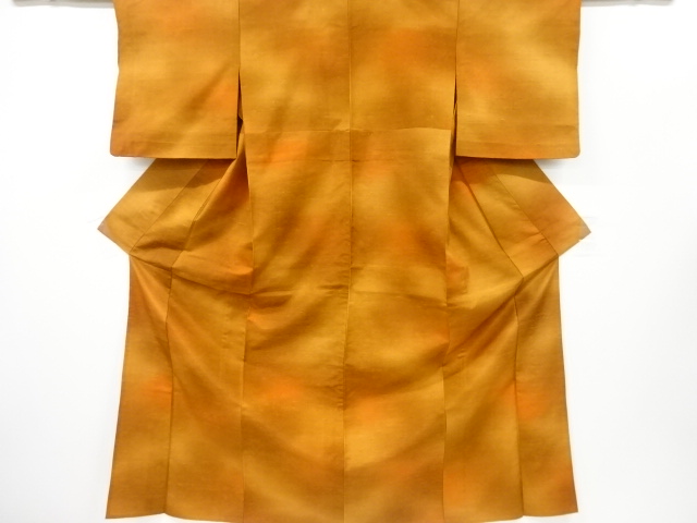 リサイクル　暈し手織り紬単衣着物